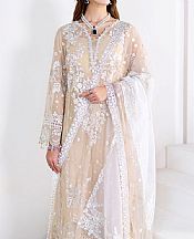 Ramsha Fawn Chiffon Suit- Pakistani Designer Chiffon Suit
