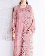 Ramsha Pink Chiffon Suit- Pakistani Designer Chiffon Suit