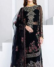 Ramsha Black Chiffon Suit- Pakistani Chiffon Dress