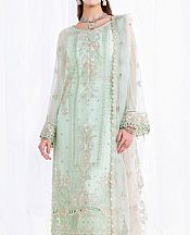 Ramsha Mint Green Chiffon Suit- Pakistani Designer Chiffon Suit