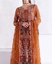 Ramsha Rust Chiffon Suit- Pakistani Chiffon Dress