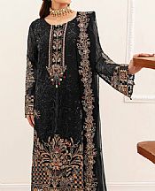 Ramsha Black Chiffon Suit- Pakistani Designer Chiffon Suit