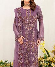 Ramsha Lavender Chiffon Suit- Pakistani Chiffon Dress