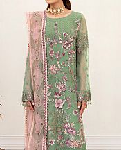 Ramsha Mint Green Chiffon Suit- Pakistani Designer Chiffon Suit