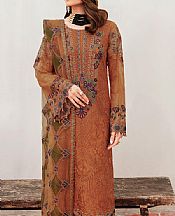 Ramsha Bronze Chiffon Suit- Pakistani Chiffon Dress