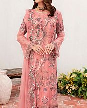 Ramsha Rose Pink Chiffon Suit- Pakistani Chiffon Dress