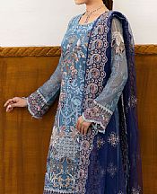 Royal Blue Chiffon Suit
