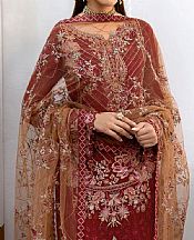 Maroon Chiffon Suit