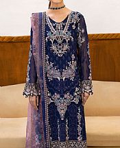 Blue Chiffon Suit
