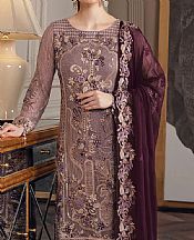 Ramsha Mauve Chiffon Suit- Pakistani Chiffon Dress