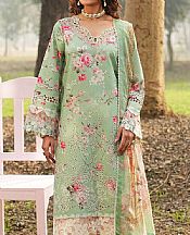 Ramsha Mint Green Lawn Suit- Pakistani Designer Lawn Suits