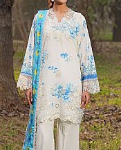Ramsha Off-white Lawn Suit- Pakistani Designer Lawn Suits