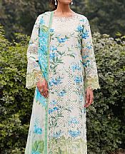 Ramsha Off-white Lawn Suit- Pakistani Designer Lawn Suits