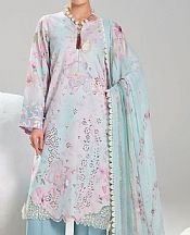 Turquoise Lawn Suit