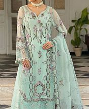 Ramsha Mint Green Chiffon Suit- Pakistani Designer Chiffon Suit