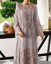 Ramsha Grey Chiffon Suit- Pakistani Designer Chiffon Suit