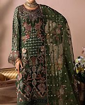 Ramsha Green Chiffon Suit- Pakistani Chiffon Dress