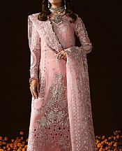 Ramsha Pink Chiffon Suit- Pakistani Designer Chiffon Suit