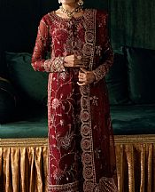 Ramsha Maroon Chiffon Suit- Pakistani Chiffon Dress