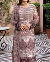 Ramsha Rosy Brown Chiffon Suit- Pakistani Designer Chiffon Suit