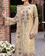 Ramsha Ivory Chiffon Suit- Pakistani Chiffon Dress