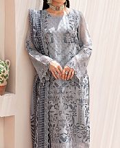 Ramsha Grey Chiffon Suit- Pakistani Chiffon Dress