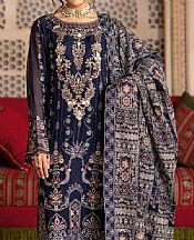 Ramsha Navy Blue Chiffon Suit- Pakistani Chiffon Dress