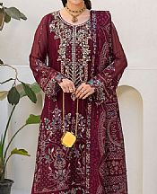 Magenta Chiffon Suit