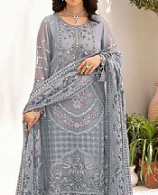 Slate Grey Chiffon Suit