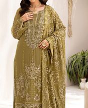 Olive Chiffon Suit