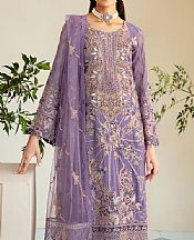 Ramsha Lavender Chiffon Suit- Pakistani Chiffon Dress