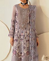Ramsha Dusty Grey Chiffon Suit- Pakistani Chiffon Dress