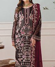 Ramsha Black Chiffon Suit- Pakistani Designer Chiffon Suit