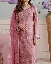 Ramsha Pink Chiffon Suit- Pakistani Designer Chiffon Suit