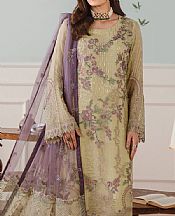 Ramsha Vanilla Chiffon Suit- Pakistani Designer Chiffon Suit