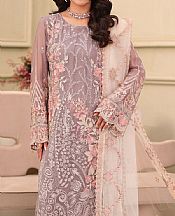 Ramsha Mauve Chiffon Suit- Pakistani Designer Chiffon Suit