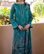 Ramsha Teal Lawn Suit- Pakistani Designer Lawn Suits
