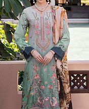 Ramsha Light Green Lawn Suit- Pakistani Designer Lawn Suits