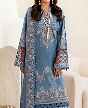 Ramsha Dusk Blue Lawn Suit- Pakistani Lawn Dress