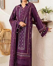 Ramsha Plum Purple Lawn Suit- Pakistani Designer Lawn Suits