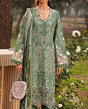 Ramsha Sage Green Lawn Suit- Pakistani Designer Lawn Suits