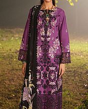 Ramsha Purple Lawn Suit- Pakistani Lawn Dress