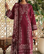 Wine Lawn Suit