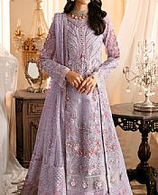 Ramsha Lilac Organza Suit- Pakistani Designer Chiffon Suit