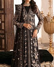 Ramsha Black Organza Suit- Pakistani Designer Chiffon Suit