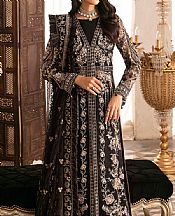 Ramsha Black Organza Suit- Pakistani Chiffon Dress