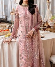 Ramsha Oriental Pink Net Suit- Pakistani Designer Chiffon Suit