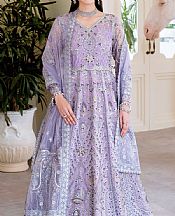 Ramsha Lavender Organza Suit- Pakistani Designer Chiffon Suit