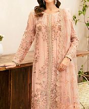 Ramsha Pink Organza Suit- Pakistani Chiffon Dress