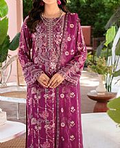 Ramsha Pansy Purple Viscose Suit- Pakistani Winter Dress